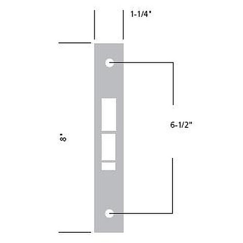 Sargent Mortise Lock Outside Front Plate-1-1/4 Commercial Door Locks