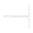 4200 Series - Surface Vertical Rod - Wide Stile