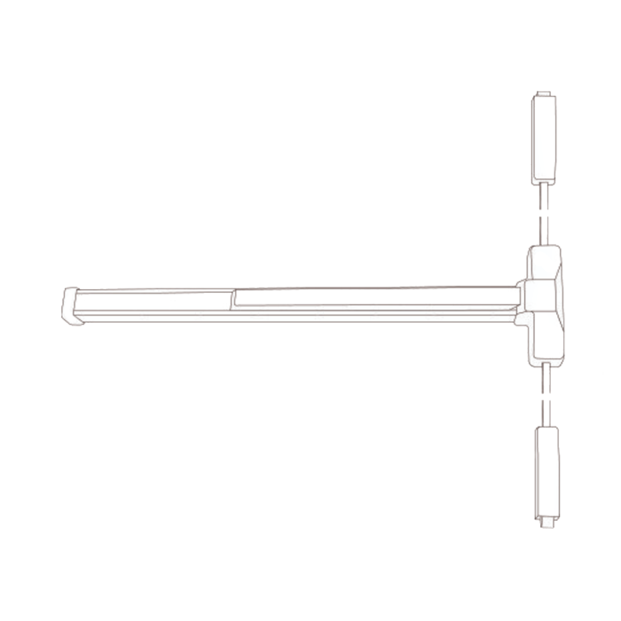 4200 Series - Surface Vertical Rod - Wide Stile