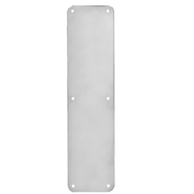 Rockwood Manufacturing Special Order Push Plate with MicroShield Antimicrobial Finish Touchless Door Hardware
