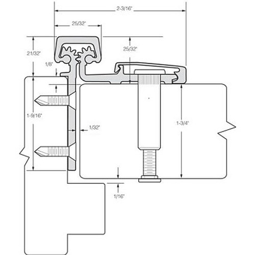Roton Special Order Standard Duty Half Surface Continuous Hinge Special Orders