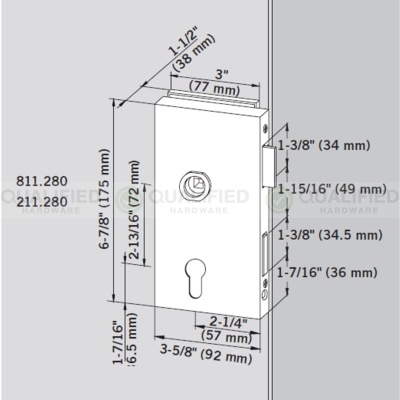 dormakaba Special Order Junior Office Classic Lock Special Orders image 2