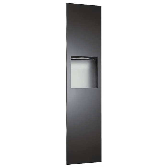 ully Recessed Paper Towel Disp. & Waste Receptacle - Matte Black Phenolic Door