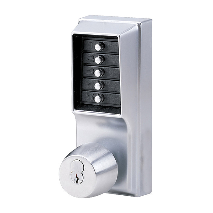 dormakaba Simplex Heavy Duty Mechanical Pushbutton Knob Lock with Key Override Keyless Door Locks