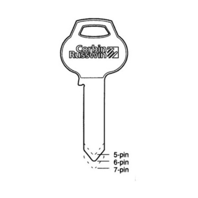 Corbin Russwin D2 7-Pin Key Blanks Keying Supplies image 2
