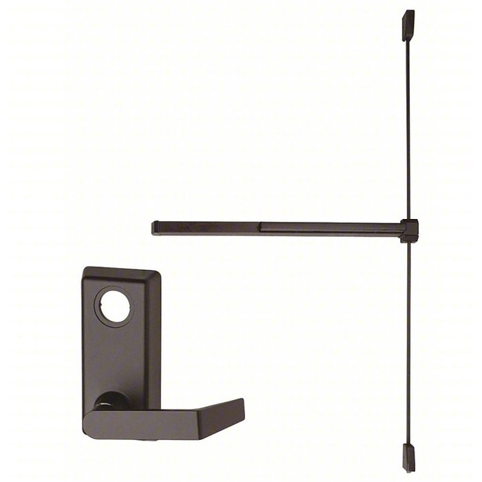 Von Duprin Fire Rated Surface Mounted Vertical Rod Exit Device with Lever Trim Exit Devices / Panic Bars