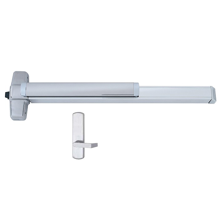 Von Duprin Rim Exit Device with Passage Lever Trim and Blank Escutcheon Exit Devices / Panic Bars