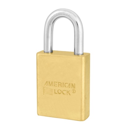 American Lock 1-3/4 Brass Rectangular Padlock Padlocks