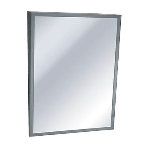 Mirror - Fixed Tilt, Stainless Steel Frame