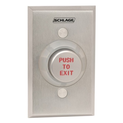 Schlage Momentary Pushbutton with Stainless Steel Faceplate Schlage Electronics
