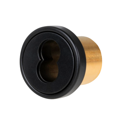 Schlage Small Format 1-3/8 IC Core Mortise Housing with Adams Rite MS Cam - Black Interchangeable Cores
