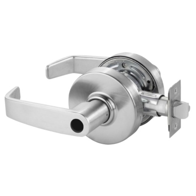 Sargent Grade 2 Entrance/Office Cylindrical Lock L Lever (LL) - Less Cylinder (LC)  Satin Chrome Finish (26D) Cylindrical Levers