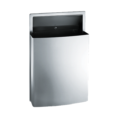 ASI Roval™ - Waste Receptacle - 11.2 gal. - Semi-Recessed Miscellaneous Door Hardware