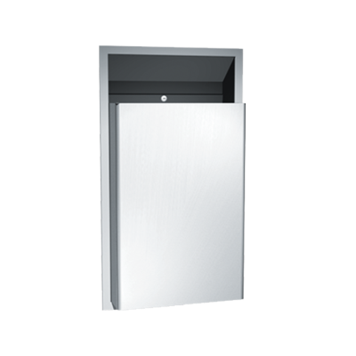 ASI Traditional™ Waste Receptacle - 4 Proj. 4 Rec. - 12 gal. - Semi Recessed Miscellaneous Door Hardware