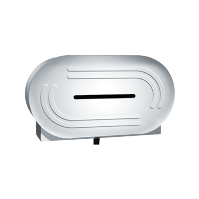 ASI Toilet Tissue Dispenser - Low Profile, Twin JUMBO ROLLS - 9 Diameter - Surface Mounted Miscellaneous Door Hardware