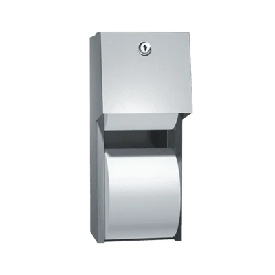 ASI Toilet Tissue Dispenser - Twin Hide-A-Roll - Surface Mounted Miscellaneous Door Hardware