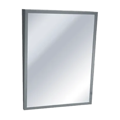 ASI Mirror - Fixed Tilt, Stainless Steel Frame Miscellaneous Door Hardware