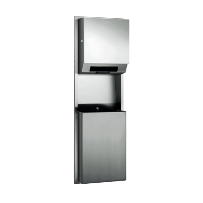 ASI Simplicity™ - Auto Roll Paper Towel Disp & 12 gal. Waste Receptacle. - Battery - Recessed Miscellaneous Door Hardware