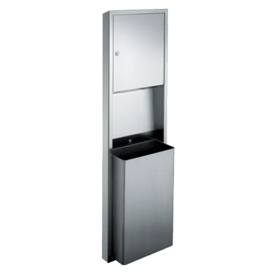 ASI Traditional™ - Paper Towel Disp. & Waste Receptacle - Multi, C-Fold - 12 gal. Surface Mounted Miscellaneous Door Hardware