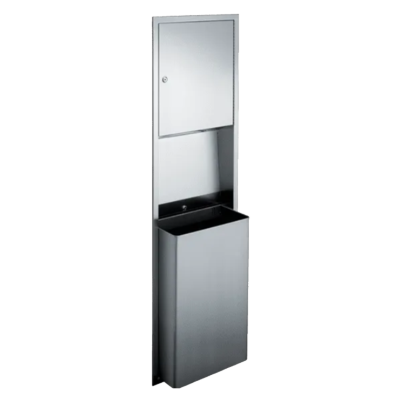 ASI Traditional™ - Paper Towel Disp. & Waste Receptacle - Multi, C-Fold - 12 gal. Recessed Miscellaneous Door Hardware