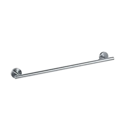 ASI Round Towel Bar, Surface Mounted, Satin Stainless Steel Glass Solutions
