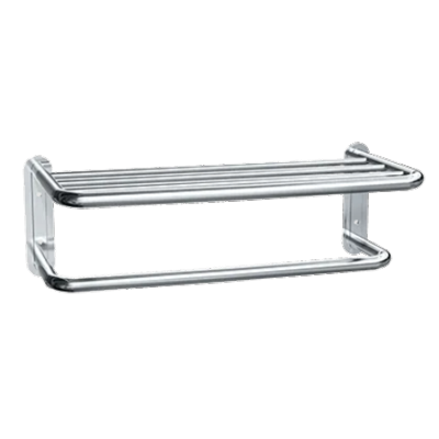 ASI Towel Shelf w/ Drying Rod - Bright Stainless Steel - 24L - Surface Mounted Miscellaneous Door Hardware
