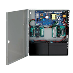 Schlage PS904-4RL-BBK-KL 4-Amp Power Supply with 4-Relay Logic Board, Battery Backup, and Key Lock Power Supplies