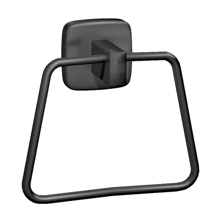 Matte Black - Towel Ring - Powder Coated Stainless - Surface Mounted