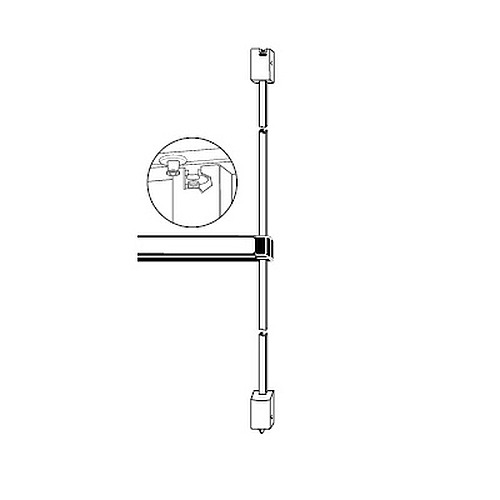 Adams Rite Special Order Surface Vertical Rod Exit Device with Cylinder Dogging Special Orders