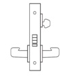 Sargent Electromechanical Fail Safe Mortise Lock with Lever and Rose Commercial Door Locks image 2