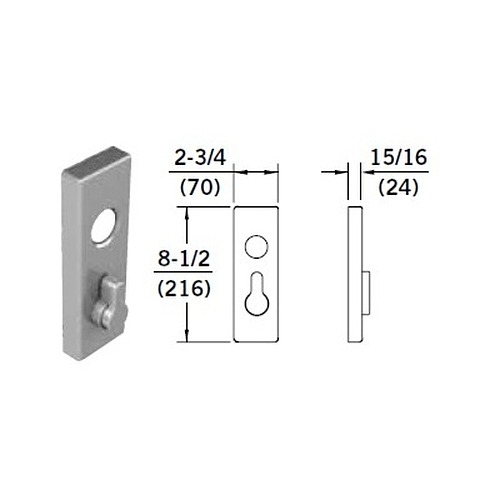 dormakaba Special Order Y011 Thumbturn Trim for 9000 Series Exit Devices Special Orders