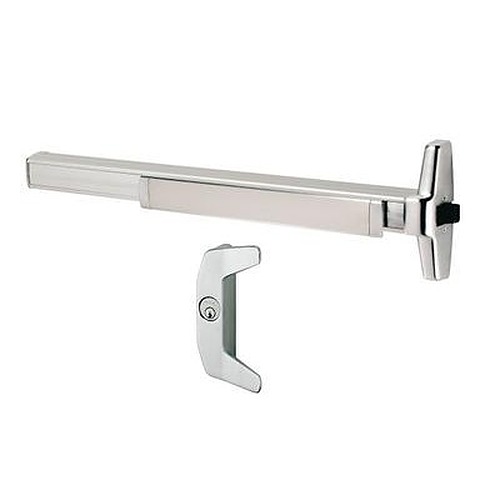 Von Duprin Special Order Rim Exit Device with Night Latch Trim and Cylinder Dogging Special Orders