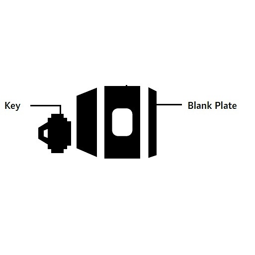 Schlage Special Order Single Cylinder x Blank Plate Deadbolt Deadbolt Prepped for Interchangeable Core Special Orders