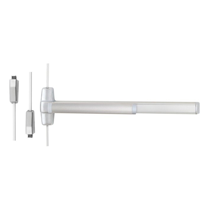Von Duprin Special Order Surface Mounted Vertical Rod Device with Lever Trim and Electric Unlocking Special Orders