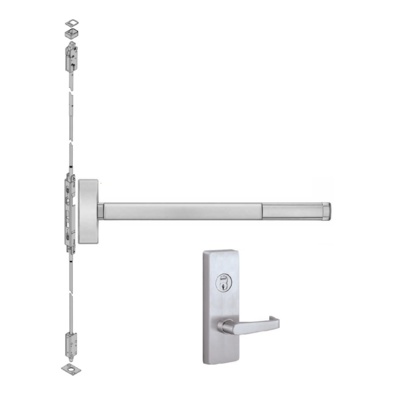 Precision Hardware Special Order Concealed Vertical Rod Exit Device with Lever Trim Special Orders