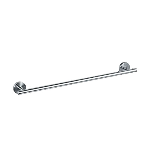 ASI Round Towel Bar, Surface Mounted, Satin Stainless Steel Glass Solutions