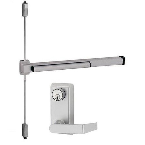 Von Duprin Surface Mounted Vertical Rod Exit Device with Lever Trim Exit Devices / Panic Bars