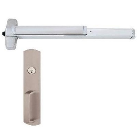Von Duprin Special Order Rim Exit Device with Night Latch Pull Trim Special Orders