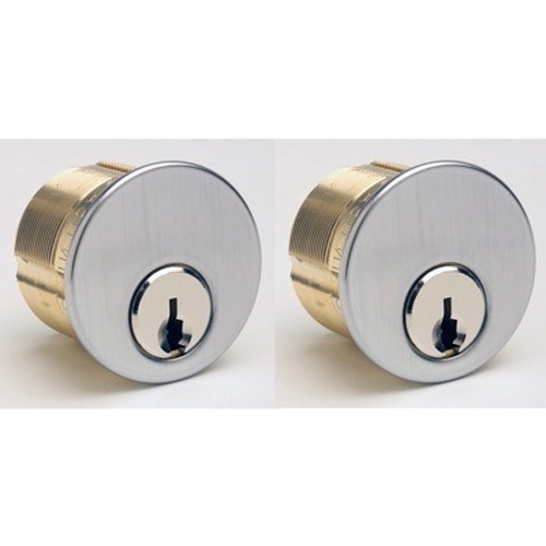 GMS Industries 1-1/4 Mortise Cylinder Keyed Alike (Pair) Cylinders