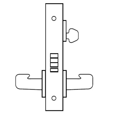 Sargent Classroom Function Complete Mortise Lock with Lever and Decorative Plate Commercial Door Locks image 2