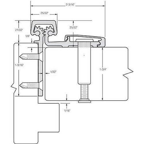 Roton Standard Duty Half Surface Continuous Hinge Continuous Hinges