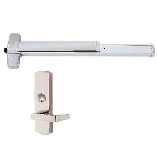 Von Duprin Rim Exit Device with Night Latch Lever Trim Exit Devices / Panic Bars