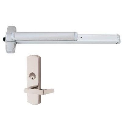 Von Duprin Special Order Rim Exit Device with Night Latch Lever Trim and with Antimicrobial Coating Exit Devices / Panic Bars