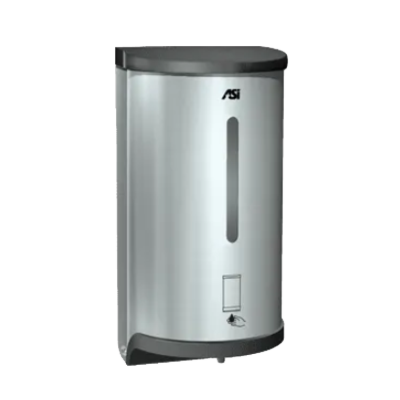 Liquid Soap / Gel Hand Sanitizer Dispenser, Satin Stainless, 30 oz., Surface OR Stand Mount