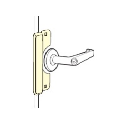 Don-Jo Special Order Latch Protector for Electric Strikes with Lever and Rose Special Orders