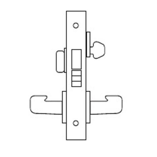 Sargent Dormitory or Exit Function Complete Mortise Lock with J Style Lever and Rose Commercial Door Locks