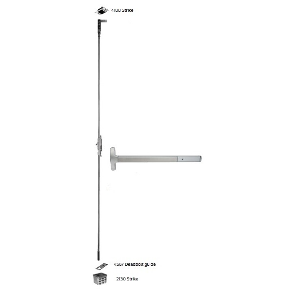 Falcon Special Order Narrow Stile Concealed Vertical Rod Device with Motorized Electric Latch Retraction Special Orders