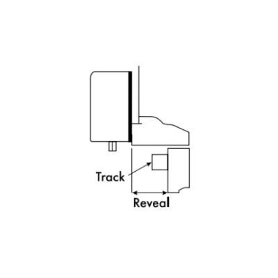 Norton Special Order Slide Track Back Plate in Aluminum Finish for 7500ST Slide Track Closer Special Orders