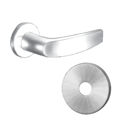 Sargent 8245-LB-32D Complete Dormitory/Exit Mortise Lock, with B Lever and L Rose, in Satin Stainless Steel Finish