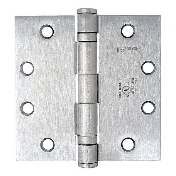 Ives 4.5 x 4.5 (3pk) 5 Knuckle Ball Bearing Heavy Weight Full Mortise Hinge Pivots, Hinges and Patch Fittings